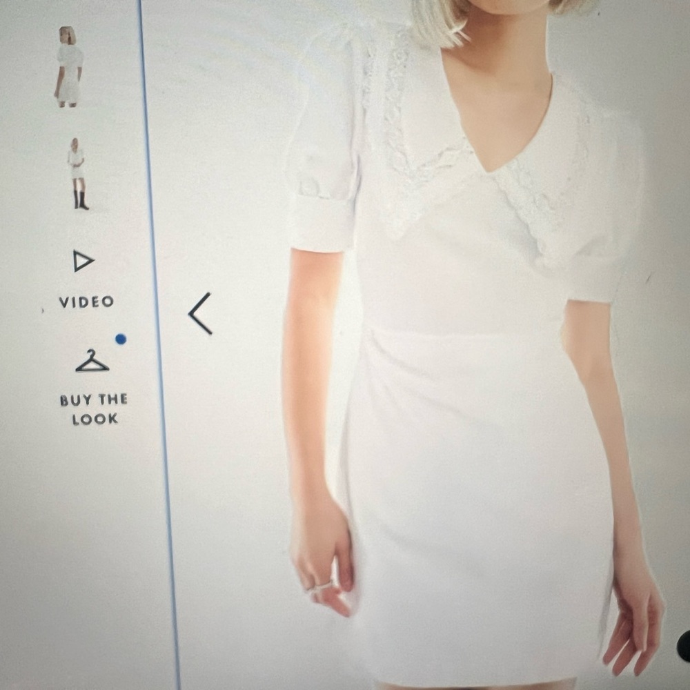 White Milkmaid mini dress Reclaimed Vintage